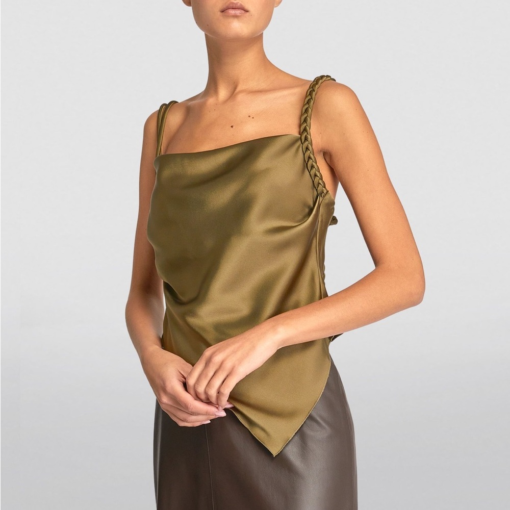 Nanushka Stina Top (Khaki / size S) - Picture 2 of 13